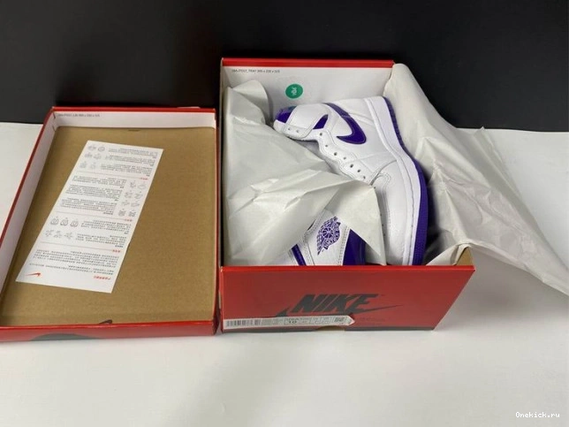 One Kick HIGH AIR CD0461-151 JORDAN PURPLE 1 RETRO COURT 0729